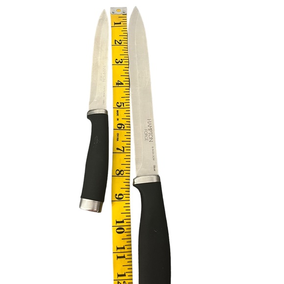 Hampton Forge Epicure Superior Steel No Stain 8” Slicer & 5” Utility Knife Set - Picture 4 of 8